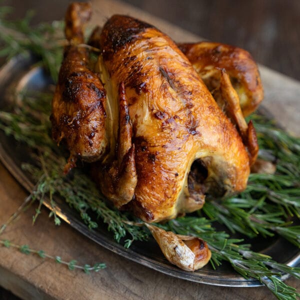 Poulet rôti à la broche