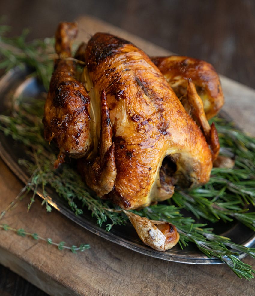 Poulet rôti à la broche